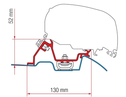 Fiamma Adapter F80 Sprinter takräcke efter 2006 98655-772