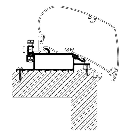 Thule Adapter Roof Top markis 6/9 serie 308299