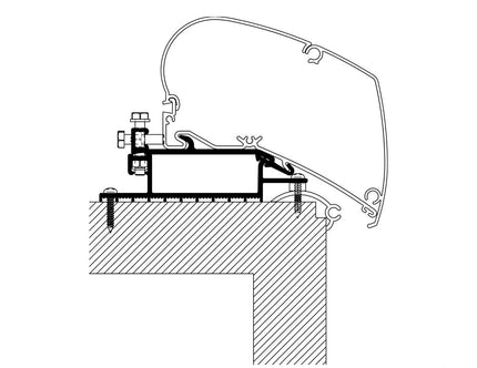 Thule Adapter Roof Top markis 6/9 serie 308299