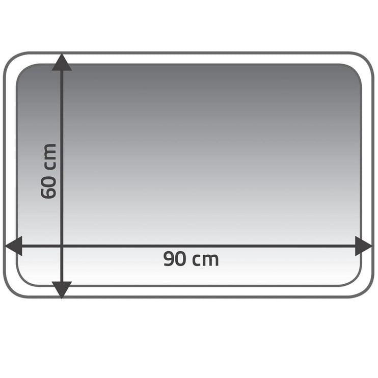 RIDDER Badrumsmatta Carl 60x90 cm grå 7102307