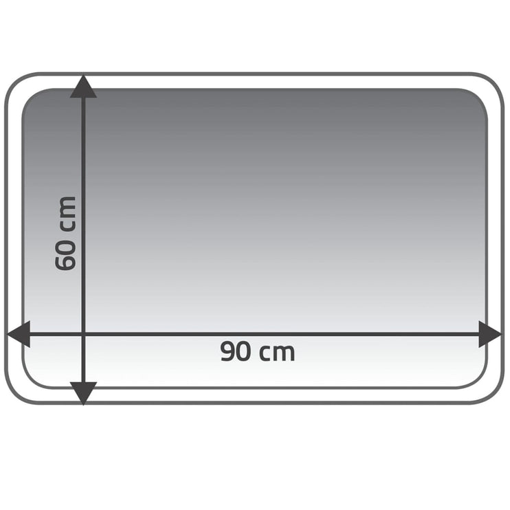 RIDDER Badrumsmatta Coins grå 60x90 cm 7103307