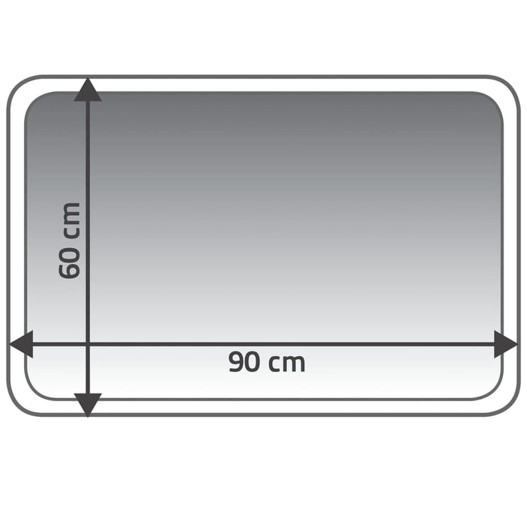 RIDDER Badrumsmatta Coins 60x90 cm röd 7103306