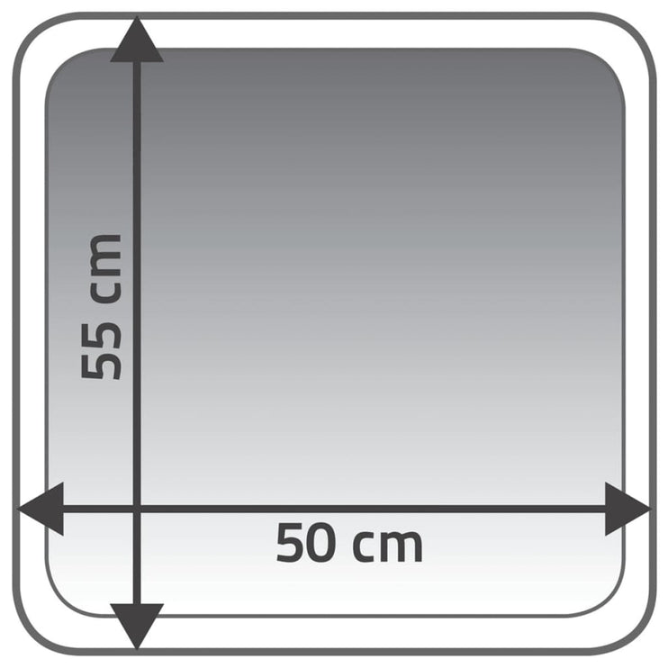 RIDDER Badrumsmatta Coins grå 55x50 cm 7103807