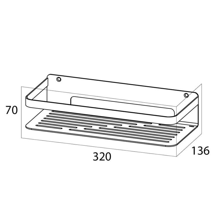 Tiger Duschhylla Caddy krom stor 1400030346