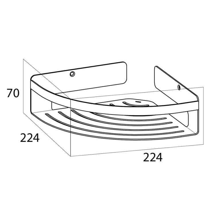 Tiger Duschhylla hörn Caddy silver stor 1400630946