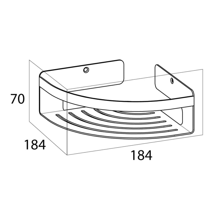 Tiger Duschhylla hörn Caddy silver 1400430946