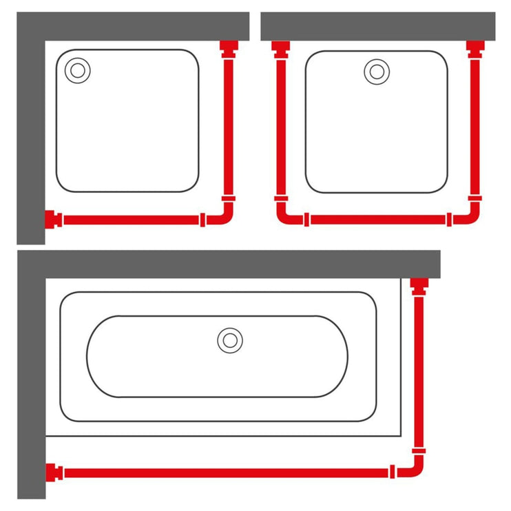 Sealskin Duschdraperistång Easy-Roll vit