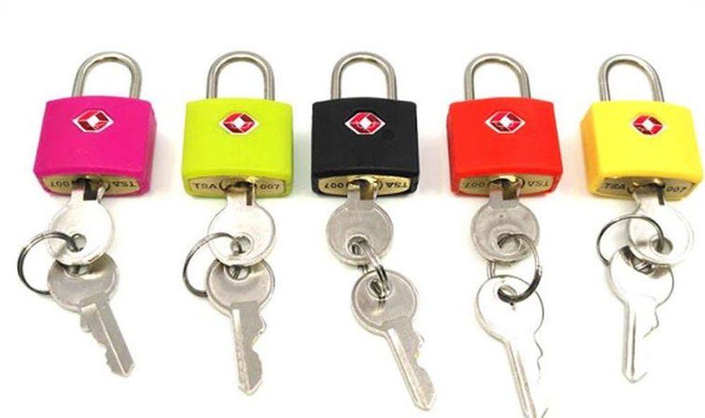 Acces Hänglås med TSA-funktion og 2 nycklar olika färger