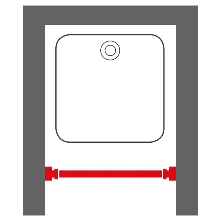 Sealskin Teleskopisk duschdraperistång 115 cm krom