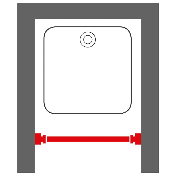 Sealskin Teleskopisk duschdraperistång 80-130 cm krom