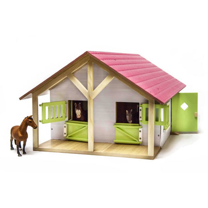 Kids Globe Stable med 2 boxar och 1 verkstad 1:24 610168