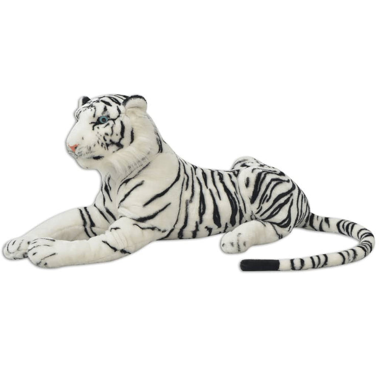 Tiger toy plysch vit XXL