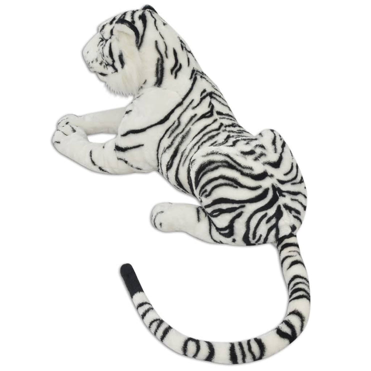 Tiger toy plysch vit XXL