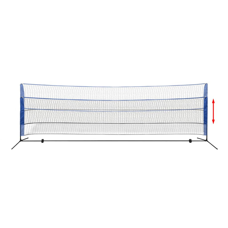 Badmintonnät med fjäderbollar 500x155 cm