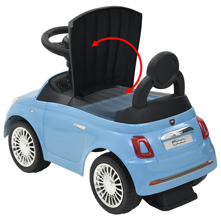 Bil Fiat 500 blå