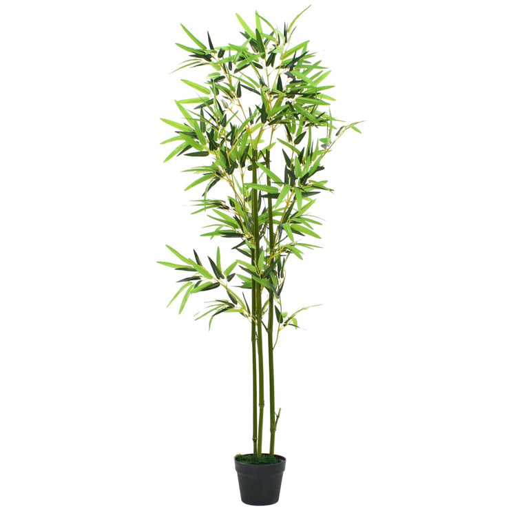 Konstväxt bambu med kruka 150 cm grön