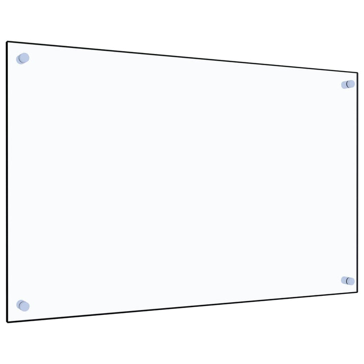 Stänkskydd transparent 80x50 cm härdat glas