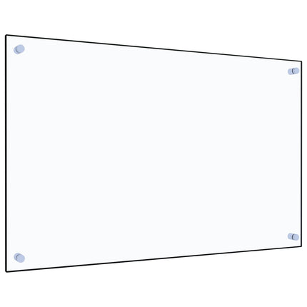 Stänkskydd transparent 80x50 cm härdat glas