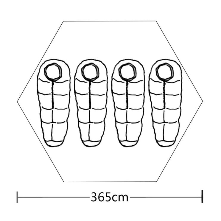 4-mannatält blå