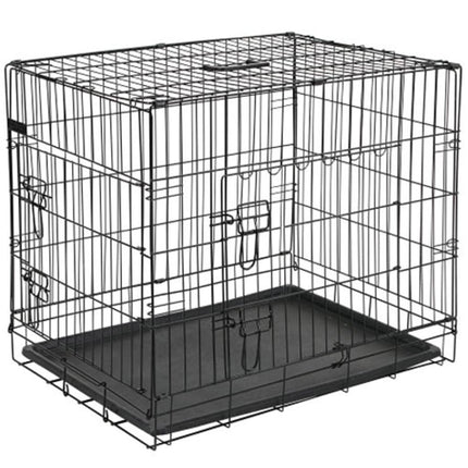 @Pet Transportbur metall 63x44x50,5 cm svart 15001