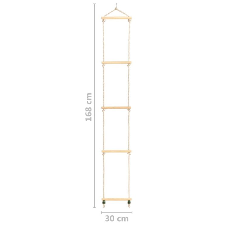 Repstege för barn massivt trä och PE 30x168 cm