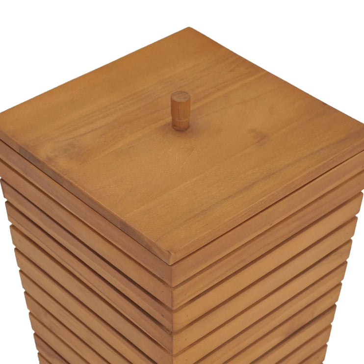 Tvättkorg 30x30x45 cm massiv teak