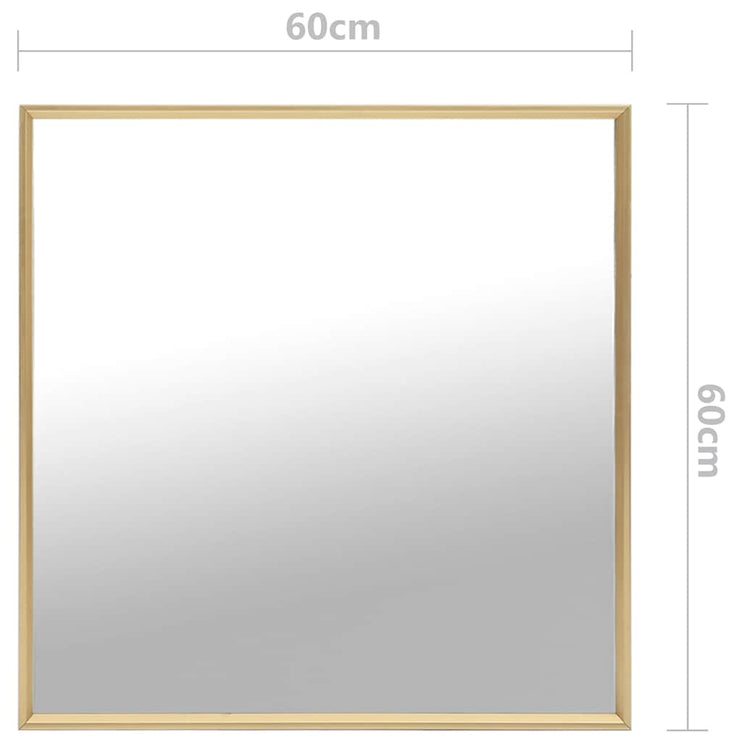 322745 vidaXL Spegel guld 60x60 cm