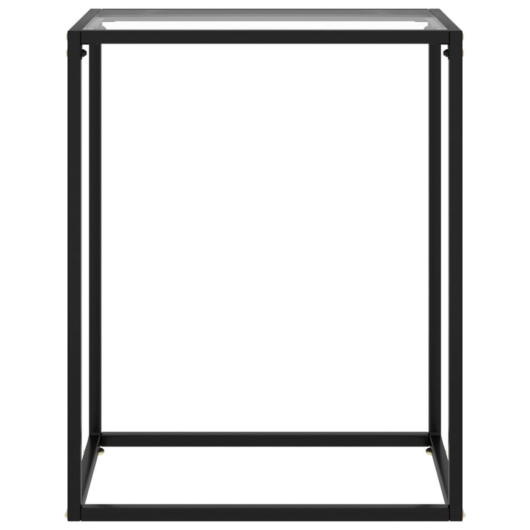 Avlastningsbord transparent 60x35x75 cm härdat glas