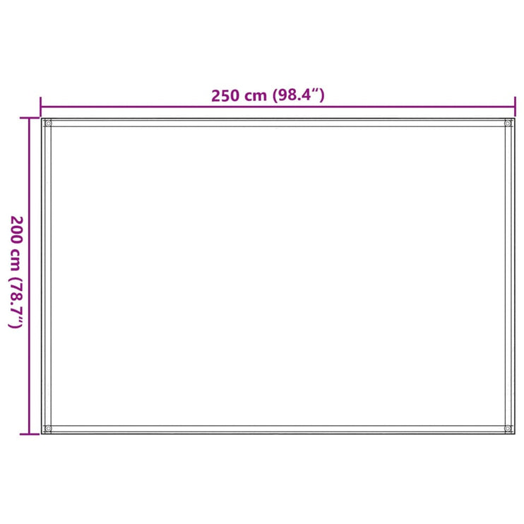 Tältmatta 250x200 cm svart