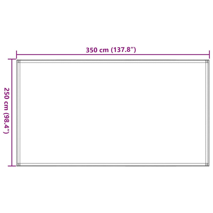 Tältmatta 250x350 cm antracit och vit