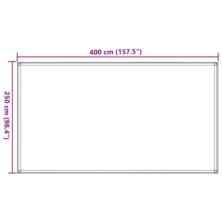 Tältmatta 250x400 cm antracit och vit