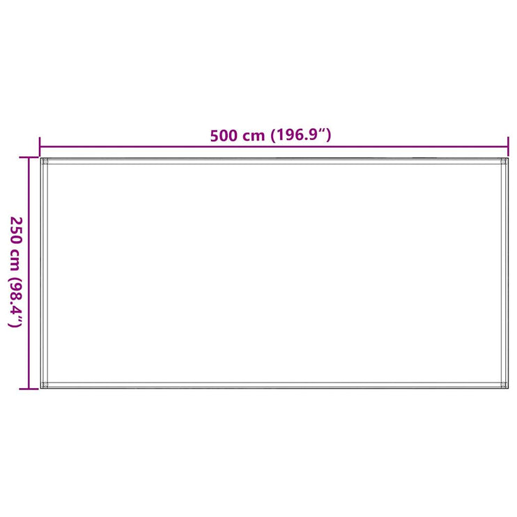 Tältmatta 250x500 cm antracit och vit