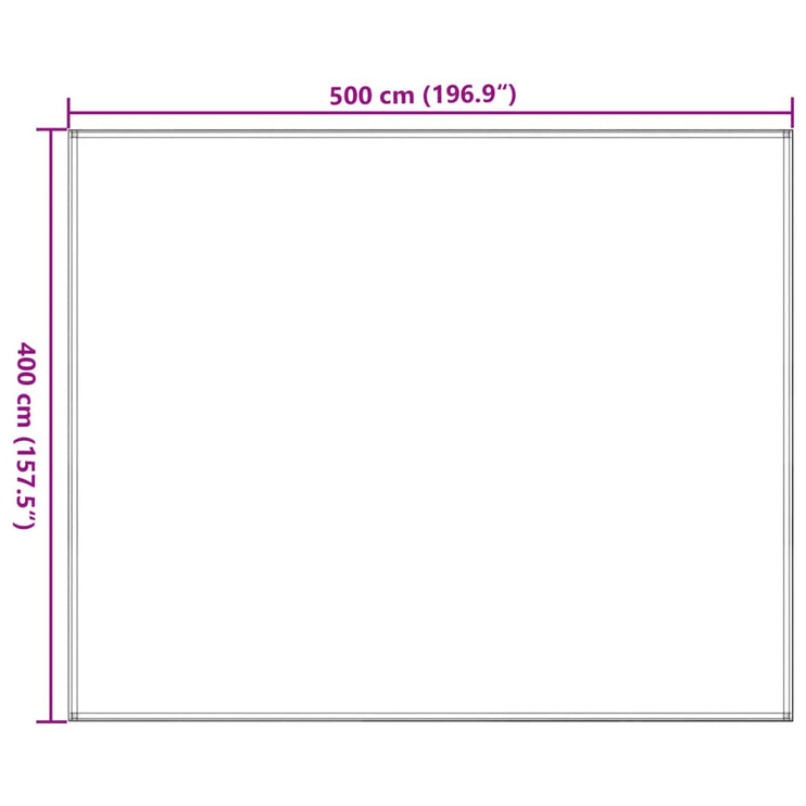 Tältmatta antracit och vit 400x500 cm HDPE