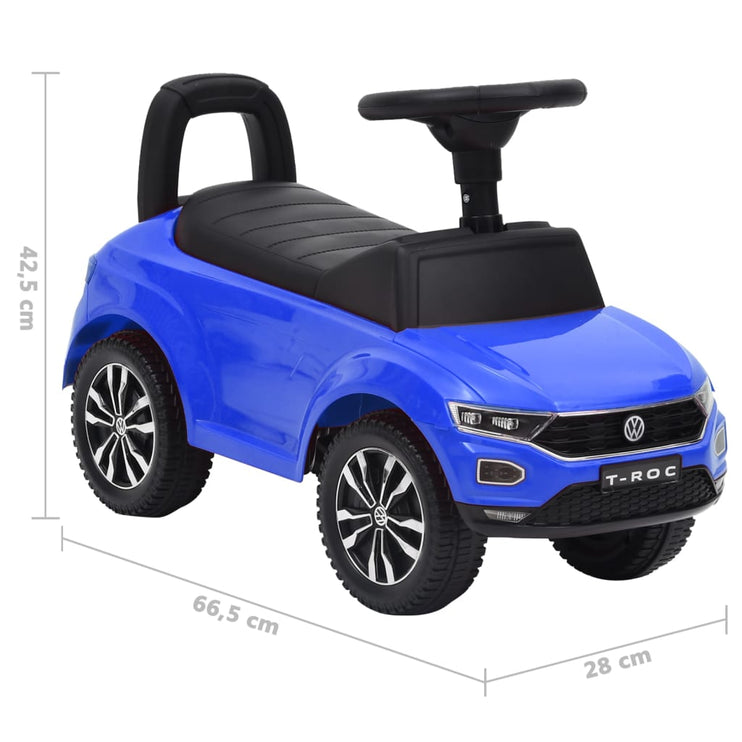 Bil Volkswagen T-Roc blå