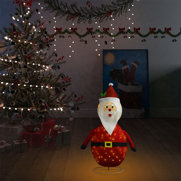 Dekorativ jultomte med LED lyxtyg 60 cm