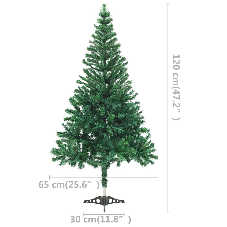 Upplyst plastträd med färg 120 cm 230 grenar