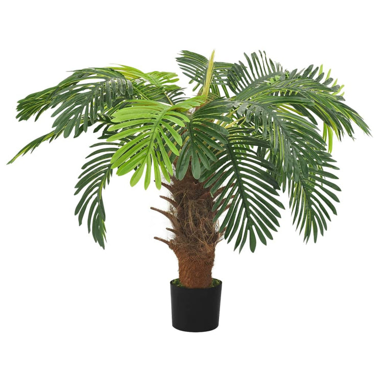 Konstväxt kottepalm med kruka 90 cm grön