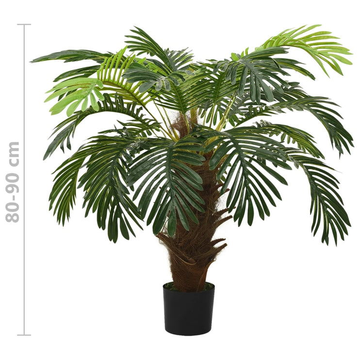 Konstväxt kottepalm med kruka 90 cm grön