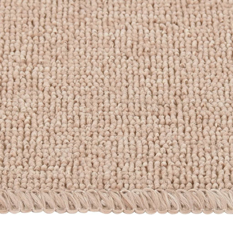 Trappstegsmattor halkfri 15 st 60x25 cm beige rektangulär