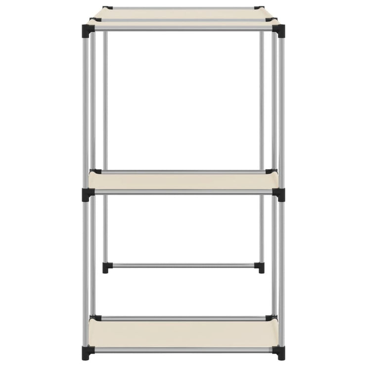 Hylla för tvättmaskin gräddvit 87x55x90,5 cm järn