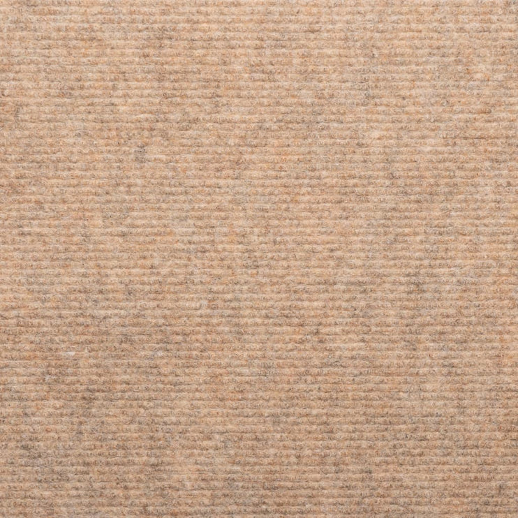 Trappstegsmattor självhäftande 15 st 65x24,5x3,5 cm beige