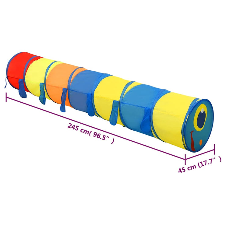 Lektunnel flerfärgad 245 cm polyester