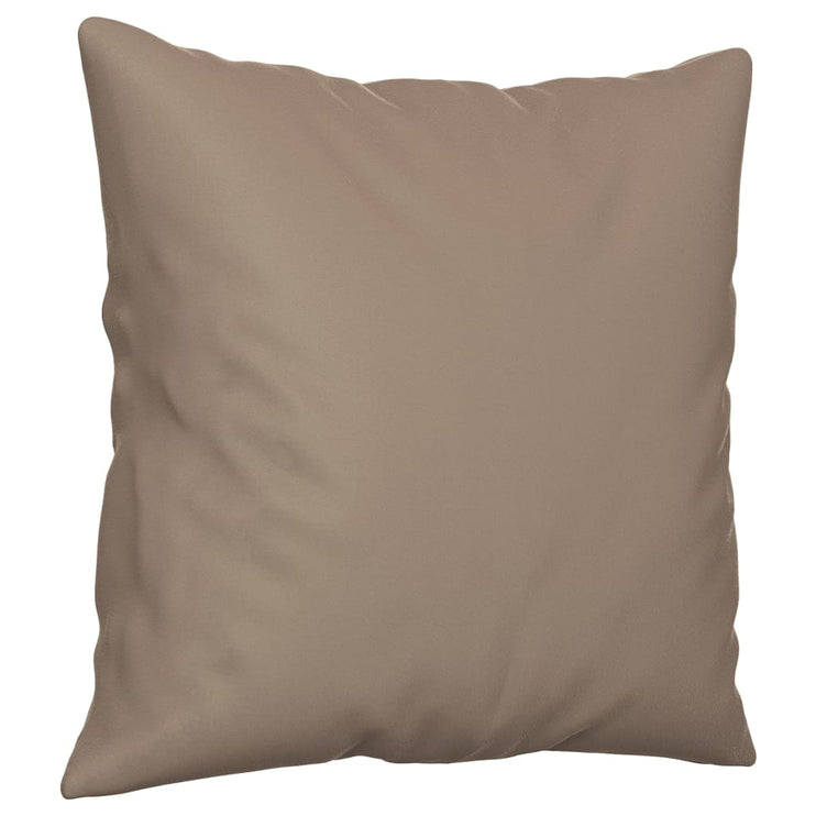 Prydnadskuddar 2 st taupe 40x40 cm mikrofibertyg