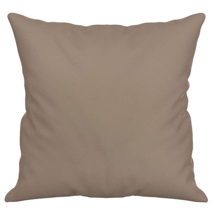 Prydnadskuddar 2 st taupe 40x40 cm mikrofibertyg