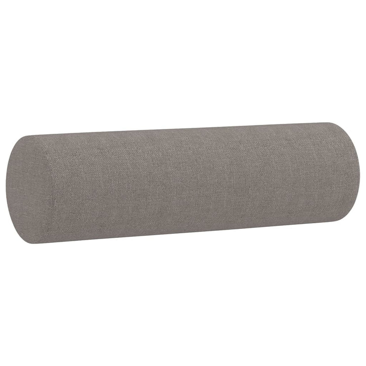 Prydnadskuddar 2 st taupe Ø15x50 cm tyg