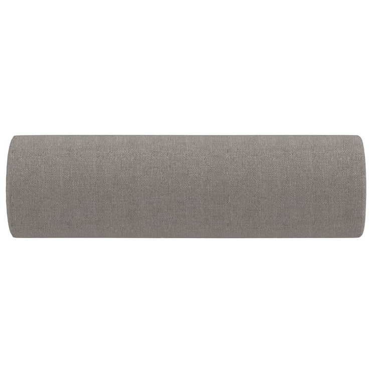 Prydnadskuddar 2 st taupe Ø15x50 cm tyg