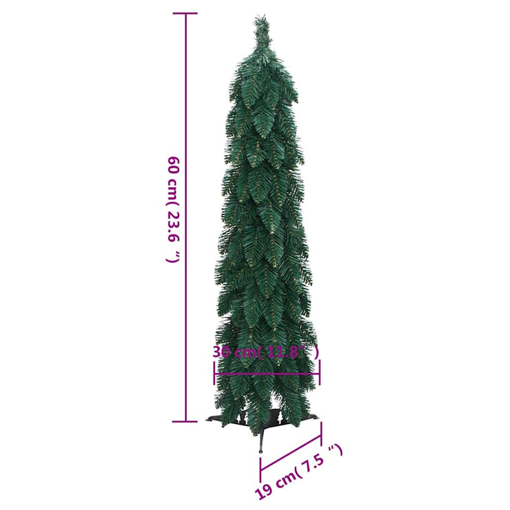 Upplyst plastträd med 30 lysdioder 60 cm