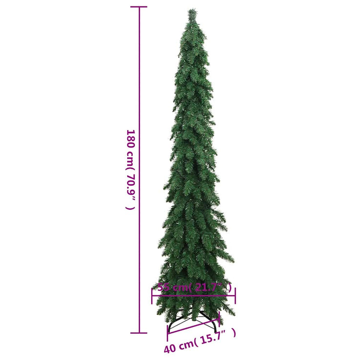 Upplyst plastträd med 100 lysdioder 180 cm