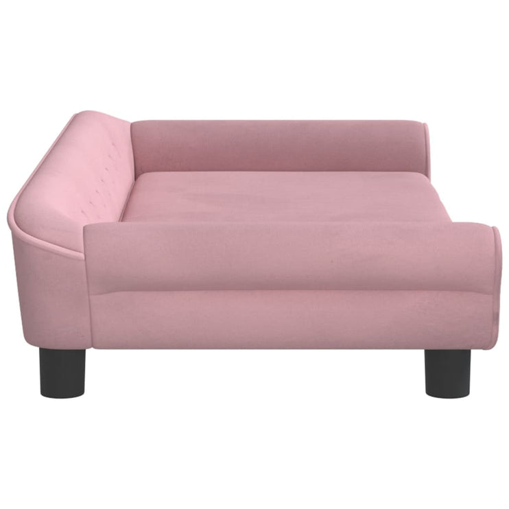 Barnsoffa rosa 100x50x26 cm sammet