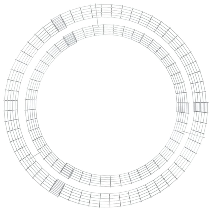 Gabion för eldstad Ø 100 cm galvaniserat järn